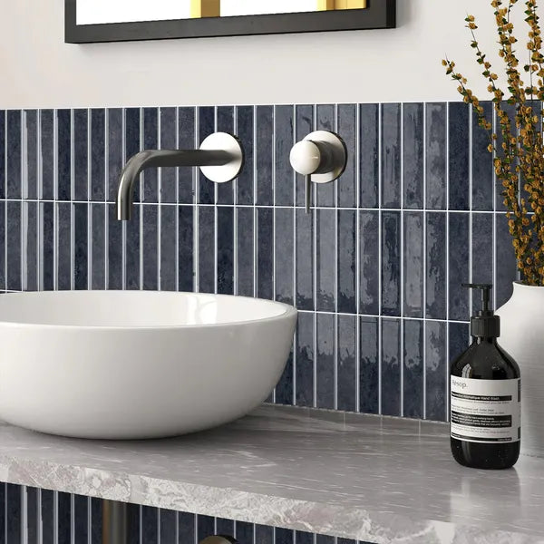10 Pack Peel and Stick Backsplash Tiles 12x12 Slate Gray 3D Wall Tile