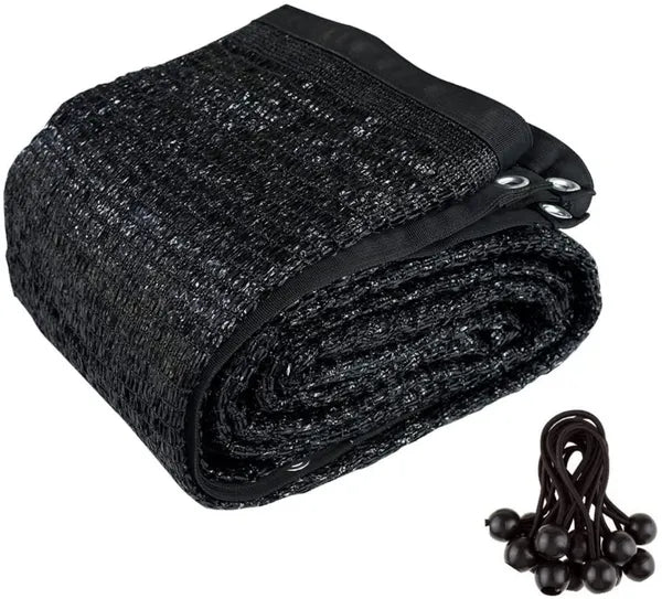 12x20 FT Black Shade Cloth Greenhouse Garden Sun Shade Net Plant Cover Outdoor