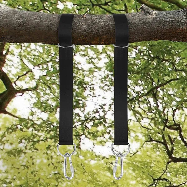 Tree Swing Straps Hanging Kit 5ft 2000 lbs Heavy Duty 2" Straps Locking Carabiner