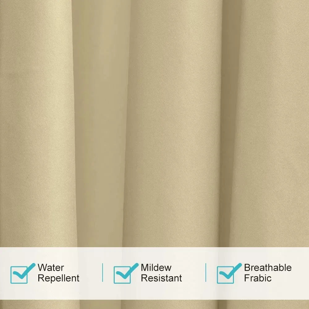 Ivory Outdoor Curtain Panel 50x106 Grommet Patio Porch Pergola Privacy 1 Panel