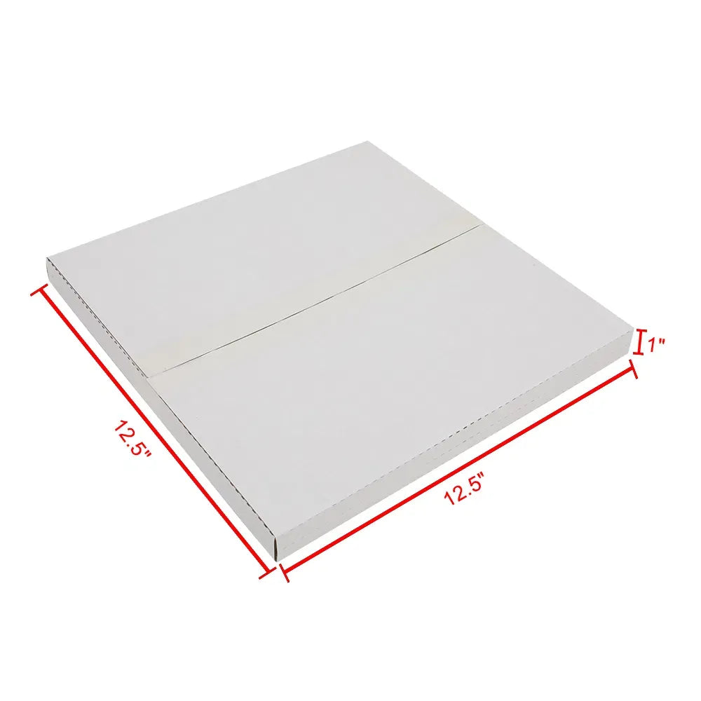 100 White Record Mailers 12.5x12.5 12" Vinyl LP Shipping Boxes Variable Depth
