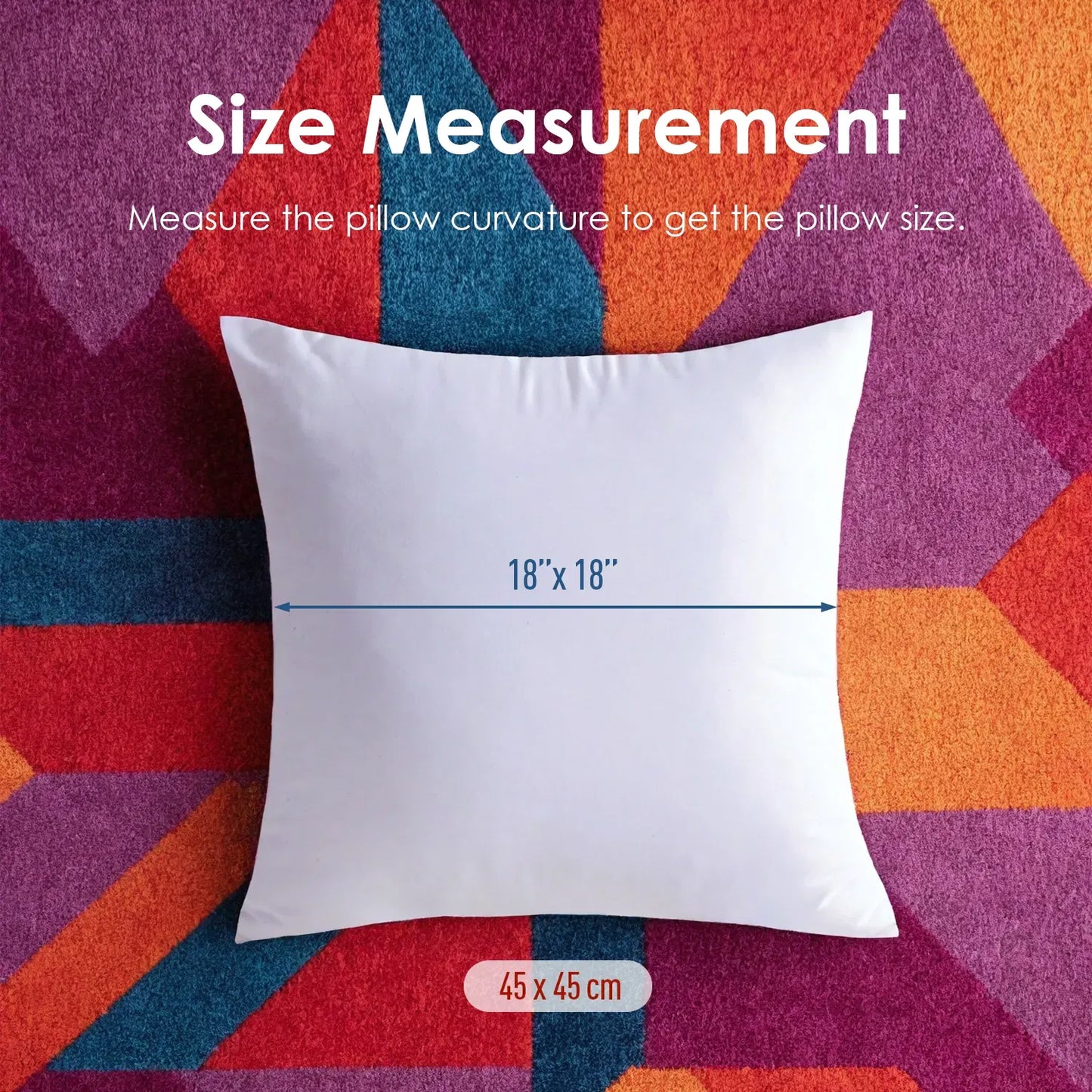 Pack of 2 Outdoor Pillow Inserts Throw Pillow Soft Premium Fluffy Cushion 18x18