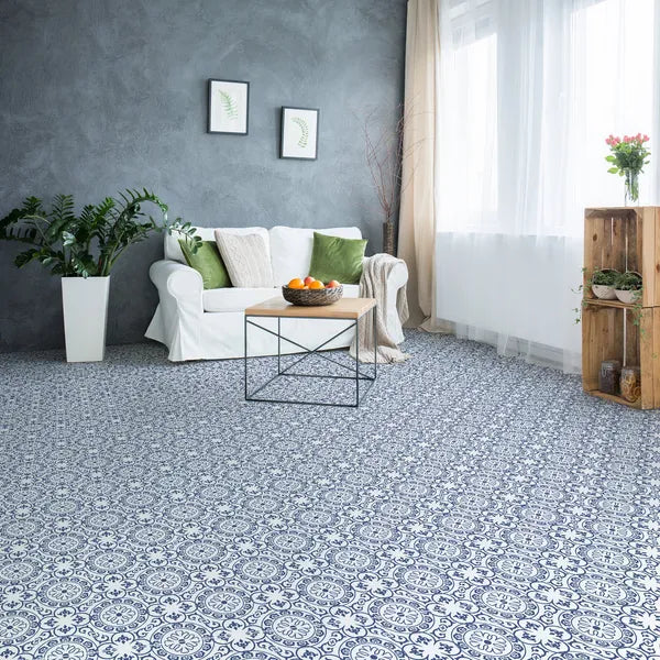 Peel and Stick Floor Tile Waterproof Vinyl Bathroom Flooring 20 Pack 4.3 Sq Ft