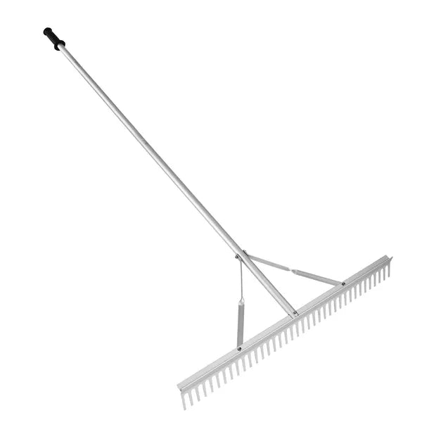 VEVOR Landscape Rake 36in Head Aluminum Lake Weed Rake 75in Long Handle