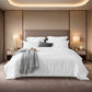White Duvet Cover Set 3PC Solid Comforter Cover with 2 Pillow Shams