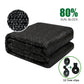 10x16 Ft Shade Cloth 80% Sunblock Greenhouse Cover Garden Mesh Net 12 Clips
