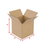 100 Pack 4x4x4 Shipping Boxes Corrugated Cardboard Mailing Box Bulk 4x4x4"
