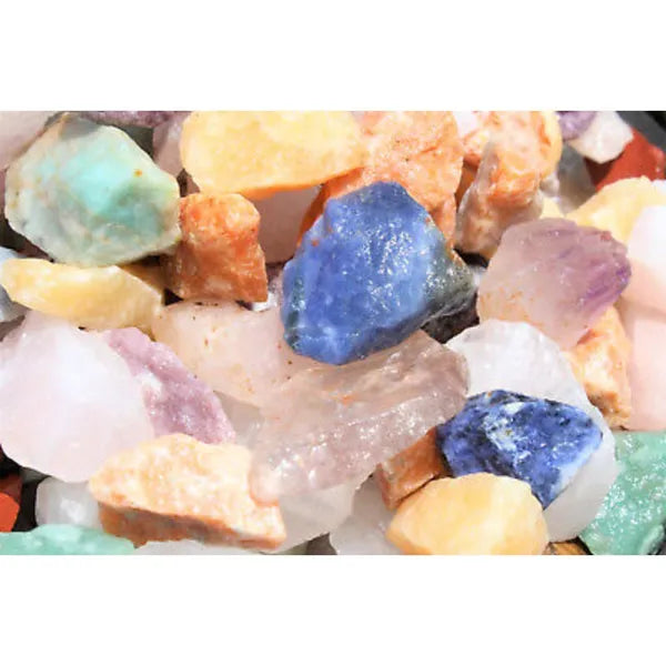1000 Carat Natural Rough Gemstones Brazil Mix 1-2" Rock Tumbling Stones