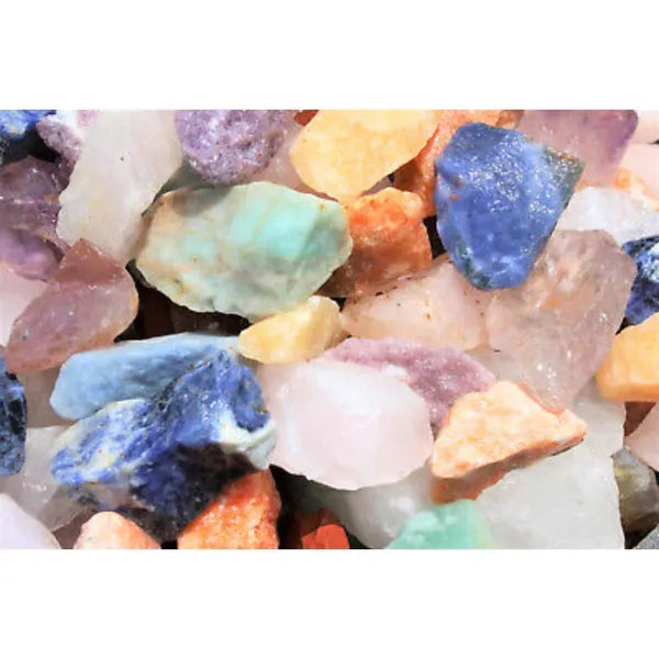 1000 Carat Natural Rough Gemstones Brazil Mix 1-2" Rock Tumbling Stones