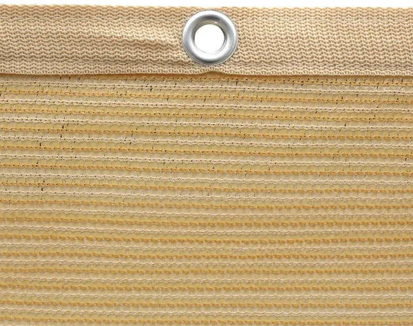 10x12ft Beige Shade Cloth Sun Screen Pergola Patio Canopy Reinforced Grommets