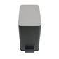 10L 2.6 Gal Stainless Steel Step Trash Can Black Removable Inner Bucket