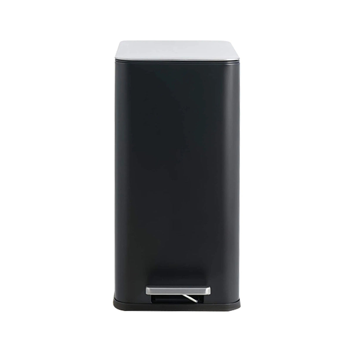 10L 2.6 Gal Stainless Steel Step Trash Can Black Removable Inner Bucket