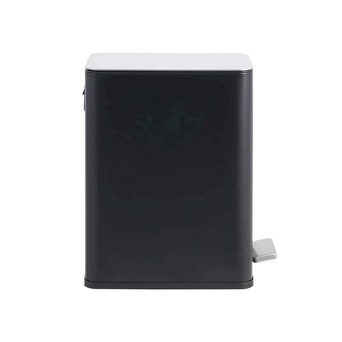 10L 2.6 Gal Stainless Steel Step Trash Can Black Removable Inner Bucket