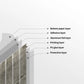 Peel and Stick Backsplash Tile 10 Pack Grey Kit Kat Wall Tile 12x12 3D Gel