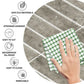 Peel and Stick Backsplash Tile 10 Pack Grey Kit Kat Wall Tile 12x12 3D Gel