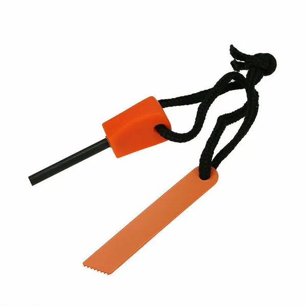 10 Pack Ferro Rod Fire Starter Steel Striker w/ Lanyard Camping Survival Kit