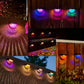 Solar Fence Lights Outdoor Waterproof Wall Deck Step Railing Lights 6 12 Pack