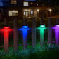 Solar Fence Lights Outdoor Waterproof Wall Deck Step Railing Lights 6 12 Pack