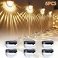 Solar Fence Lights Outdoor Waterproof Wall Deck Step Railing Lights 6 12 Pack