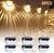 Solar Fence Lights Outdoor Waterproof Wall Deck Step Railing Lights 6 12 Pack