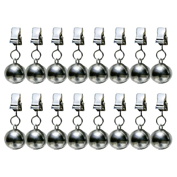 Outdoor Curtain Weights Clip On 16 Pack Heavy Duty Drapery Weights 3.3 oz
