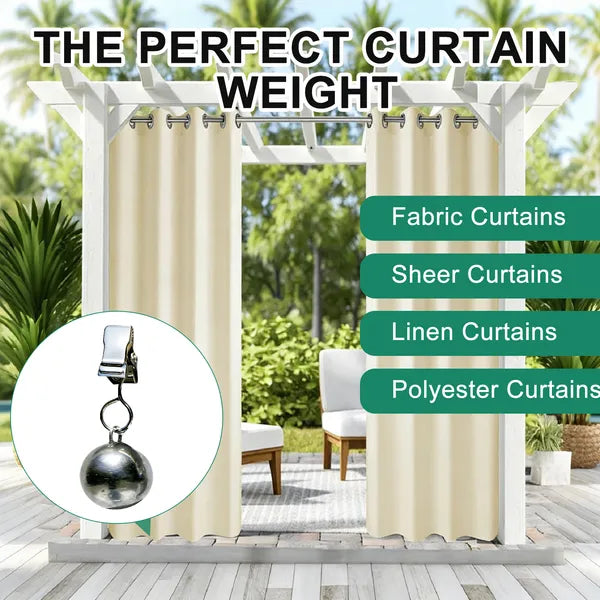 Outdoor Curtain Weights Clip On 16 Pack Heavy Duty Drapery Weights 3.3 oz
