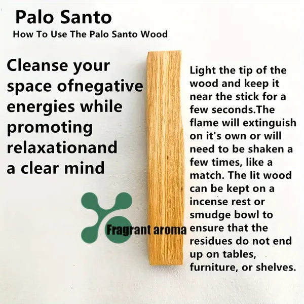 16 PCS Palo Santo Sticks 4" Natural Wood Incense Smudging Meditation Aromatic
