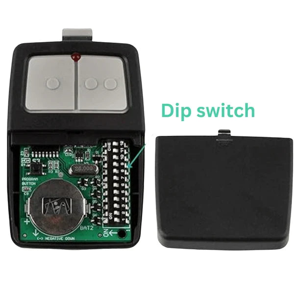 2 Pack Clicker 375LM 375UT KLIK1U Garage Door Opener Remote DIP Switch