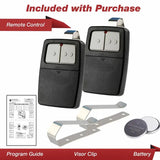 2 Pack Clicker 375LM 375UT KLIK1U Garage Door Opener Remote DIP Switch