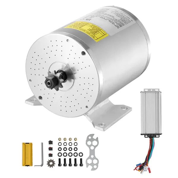 48V 2000W Electric Brushless Motor Kit Controller Go Kart E-Bike Scooter 4300RPM