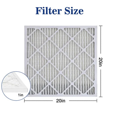 20x20x1 Air Filter MERV 11 Washable Reusable Furnace AC HVAC Pleated Filter