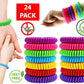 24 Pack Anti Bug Insect Pest Repellent Bracelet Wrist Band Natural Protection