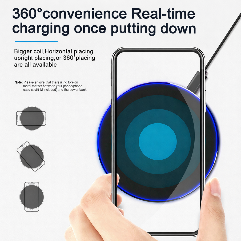 20W Wireless Fast Charger Pad For iPhone Samsung XS Max X XR 12 13 Pro Charging