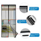 Magnetic Screen Door Fiberglass Mesh 29 Magnet Pairs Auto Close Weighted Black