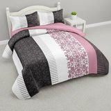 3 Piece Reversible Quilt Set Water Repellent Pet Friendly Coverlet Cal King