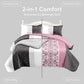 3 Piece Reversible Quilt Set Water Repellent Pet Friendly Coverlet Cal King