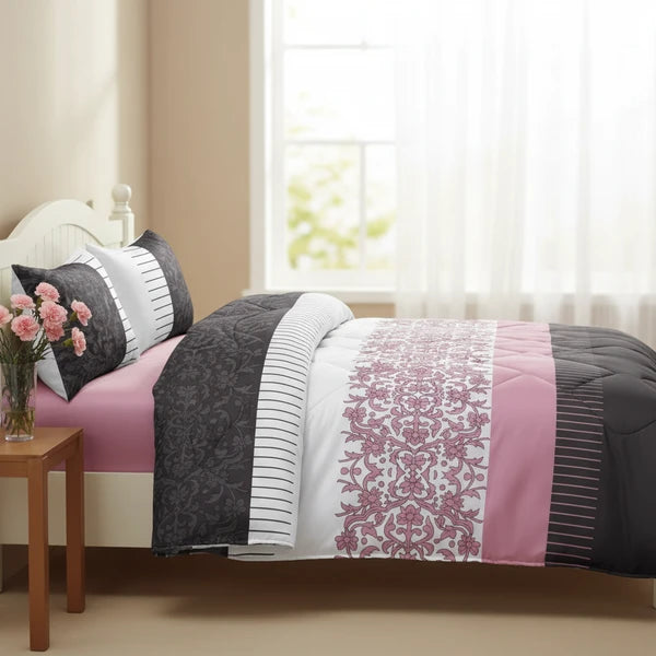3 Piece Reversible Quilt Set Water Repellent Pet Friendly Coverlet Cal King