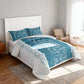 Teal Floral Lace Quilt Set 3 Piece Water Resistant Bedspread Queen King Cal King