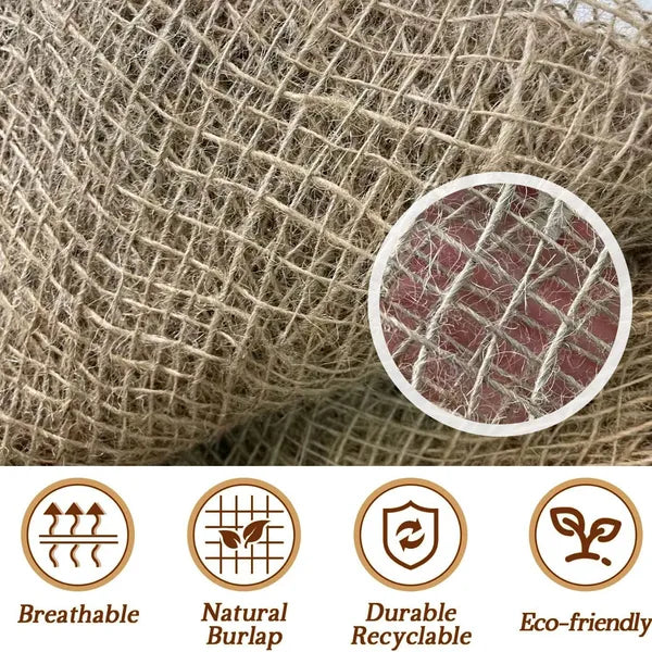 Jute Erosion Control Netting 3.3x65.5 FT Mesh Blanket Landscape Slope Mat