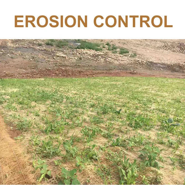 Jute Erosion Control Netting 3.3x65.5 FT Mesh Blanket Landscape Slope Mat