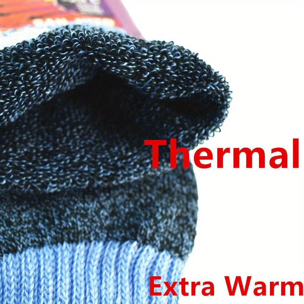 3/6 Pairs Womens Thermal Socks Winter Warm Thick Boot Crew Work Socks 9-11