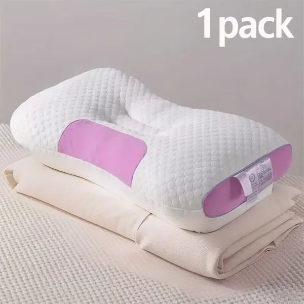Cervical Pillow Neck Support 3D Knitted Contoured Ergonomic Sleep Pillow 1 Pack