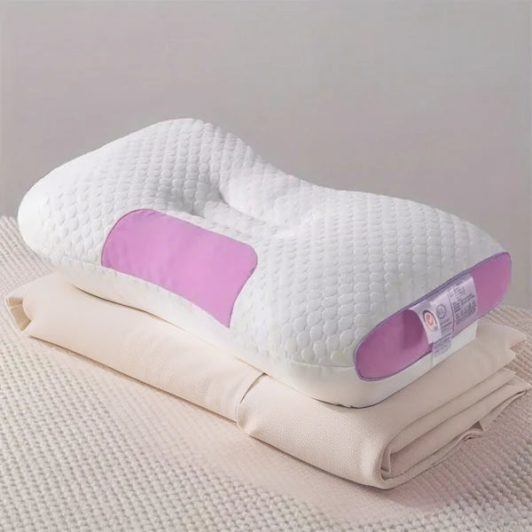 Cervical Pillow Neck Support 3D Knitted Contoured Ergonomic Sleep Pillow 1 Pack
