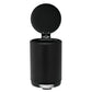 Small Bathroom Trash Can 3L Black Stainless Steel Step Pedal Removable Bucket