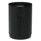 Small Bathroom Trash Can 3L Black Stainless Steel Step Pedal Removable Bucket