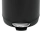 Small Bathroom Trash Can 3L Black Stainless Steel Step Pedal Removable Bucket