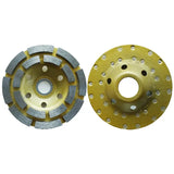 4in 100mm Diamond Cup Wheel Double Row Concrete Masonry Grinding Disc 7/8 Arbor