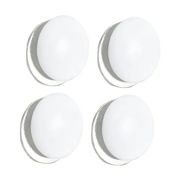 Magnetic Shower Curtain Weights 4 Pairs Silicone Wrapped Rust Free White