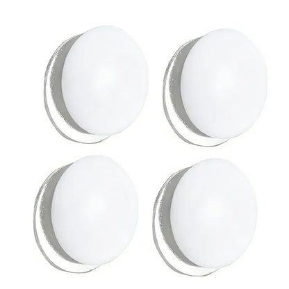 Magnetic Shower Curtain Weights 4 Pairs Silicone Wrapped Rust Free White
