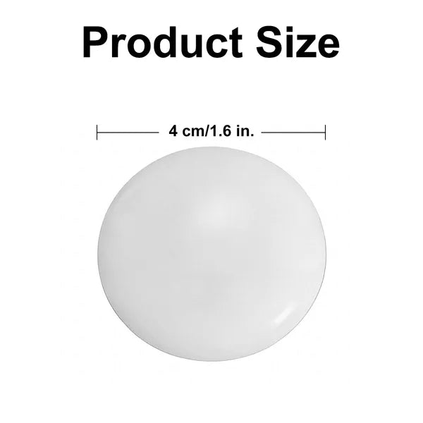 Magnetic Shower Curtain Weights 4 Pairs Silicone Wrapped Rust Free White